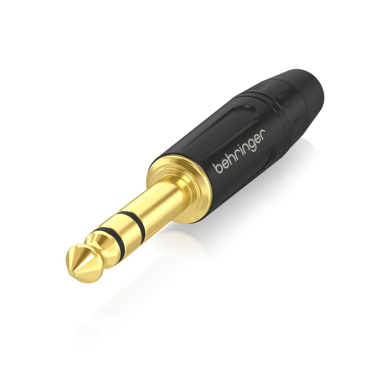 Behringer 4SG-BK Jack Stereo 6,3 mm czarny/złoty - 3 - Złącza, wtyki, przejściówki - Behringer 4SG-BK – złącze jack stereo 6,3 m