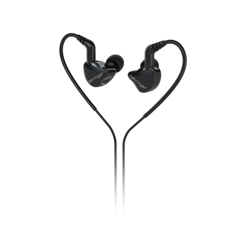 Behringer MO240-CK PRO Słuchawki dwudrożne dokanałowe - czarne - 2 - Douszne - Behringer MO240-CK PRO – dwudrożne słuchawki doka