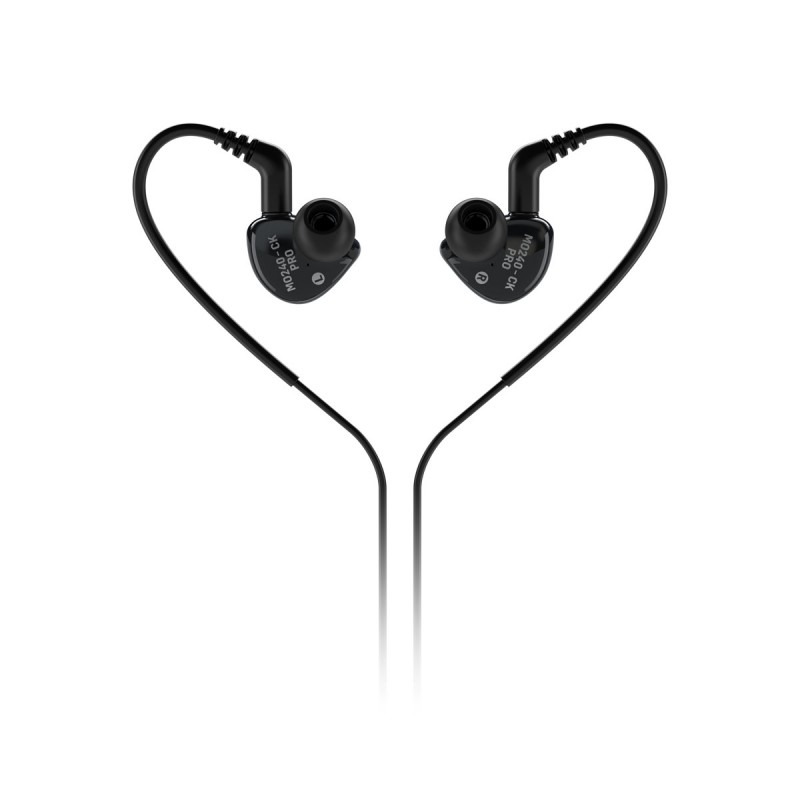 Behringer MO240-CK PRO Słuchawki dwudrożne dokanałowe - czarne - 3 - Douszne - Behringer MO240-CK PRO – dwudrożne słuchawki doka