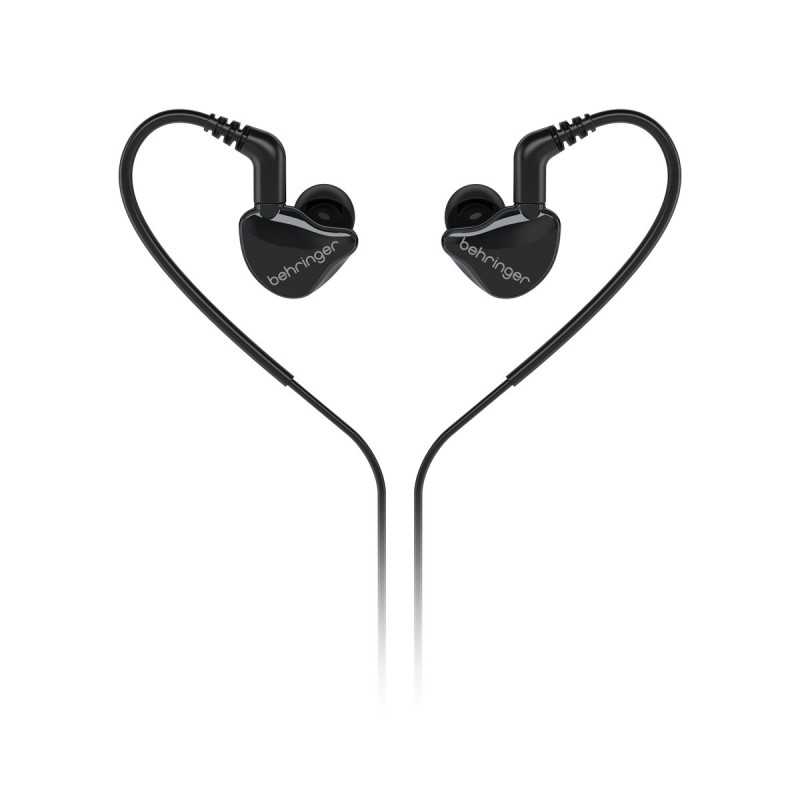 Behringer MO240-CK PRO Słuchawki dwudrożne dokanałowe - czarne - 4 - Douszne - Behringer MO240-CK PRO – dwudrożne słuchawki doka