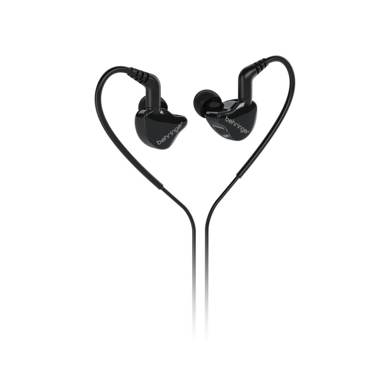 Behringer MO240-CK PRO Słuchawki dwudrożne dokanałowe - czarne - 5 - Douszne - Behringer MO240-CK PRO – dwudrożne słuchawki doka