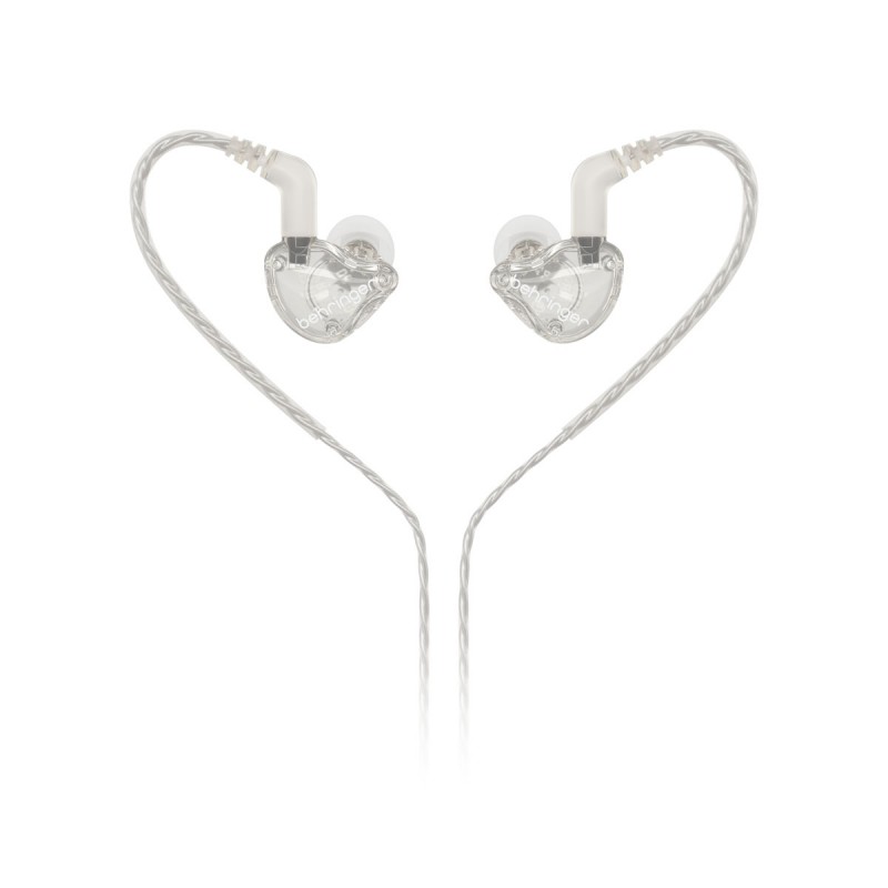 Behringer MO240-CL PRO Słuchawki dwudrożne dokanałowe - przezroczyste - 4 - Douszne - Behringer MO240-CL PRO – dwudrożne słuchaw