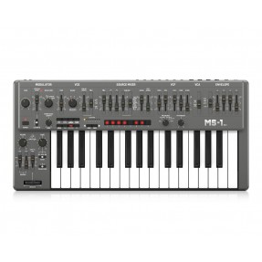 Behringer MS-1 MK II-GY Syntezator analogowy - 1 - Syntezatory - Monofoniczny syntezator z oryginalnym oscylatorem 3340. Wersja 