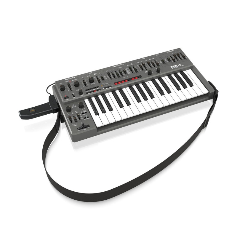 Behringer MS-1 MK II-GY Syntezator analogowy - 3 - Syntezatory - Monofoniczny syntezator z oryginalnym oscylatorem 3340. Wersja 