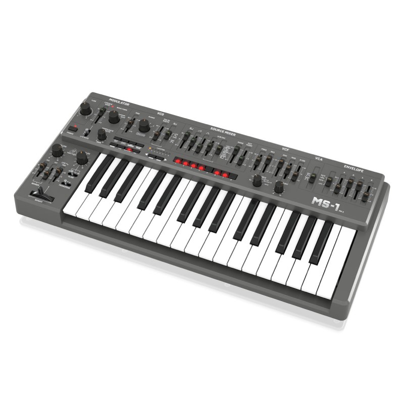 Behringer MS-1 MK II-GY Syntezator analogowy - 5 - Syntezatory - Monofoniczny syntezator z oryginalnym oscylatorem 3340. Wersja 