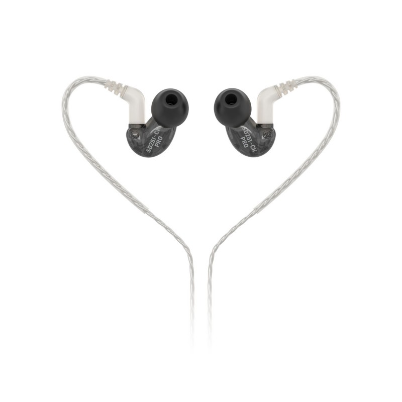 Behringer SD251-CK PRO Słuchawki dokanałowe - czarne - 3 - Douszne - Behringer SD251-CK PRO – monitorowe słuchawki dokanałowe z 