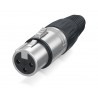 Behringer X3F-SR XLR 3-pin żeński, srebrny - 3 - Złącza, wtyki, przejściówki - Behringer X3F-SR – złącze XLR żeńskie w metalowej