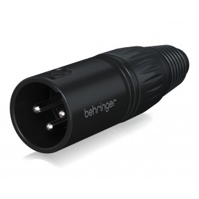 Behringer X3M-BK XLR 3-pin męski, czarny - 1 - Złącza, wtyki, przejściówki - Behringer X3M-BK– złącze XLR męskie w metalowej obu