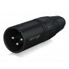 Behringer X3M-BK XLR 3-pin męski, czarny - 1 - Złącza, wtyki, przejściówki - Behringer X3M-BK– złącze XLR męskie w metalowej obu