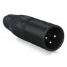Behringer X3M-BK XLR 3-pin męski, czarny - 2 - Złącza, wtyki, przejściówki - Behringer X3M-BK– złącze XLR męskie w metalowej obu