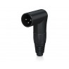 Behringer X3MR-BK XLR kątowy 3-pin męski, czarny - 1 - Złącza, wtyki, przejściówki - Behringer X3MR-BK – złącze XLR męskie kątow
