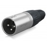Behringer X3M-SR XLR 3-pin męski, srebrny - 1 - Złącza, wtyki, przejściówki - Behringer X3M-SR – złącze XLR męskie w metalowej o