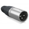 Behringer X3M-SR XLR 3-pin męski, srebrny - 3 - Złącza, wtyki, przejściówki - Behringer X3M-SR – złącze XLR męskie w metalowej o