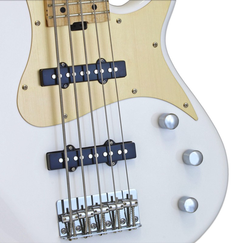 Aria RSB-618/5 (WH) - Gitara basowa