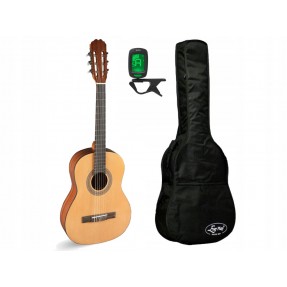 Gitara klasyczna Alvaro No.27 Satin 3/4 + pokrowiec + tuner - zestaw gitarowy