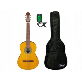 Gitara klasyczna Ibanez GA3-OAM 4/4 + pokrowiec + tuner - zestaw gitarowy