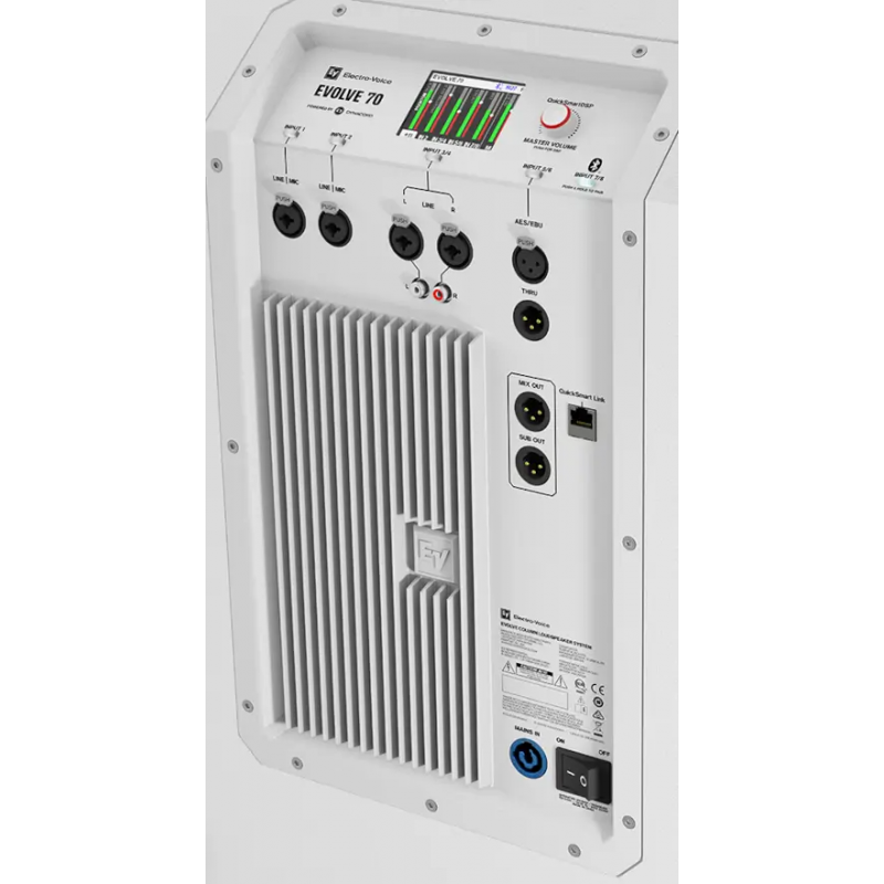 Electro Voice EVOLVE70-KW - Aktywny system Line Array z subwooferem 15" - 6 - Systemy słupkowe - Aktywny system kolumnowy Line A