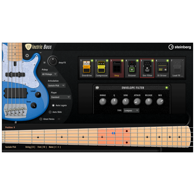 Steinberg Electric Bass Instrument wirtualny VST - 1 - Instrumenty wirtualne - Steinberg Electric Bass (ESD); wirtualna wtyczka 