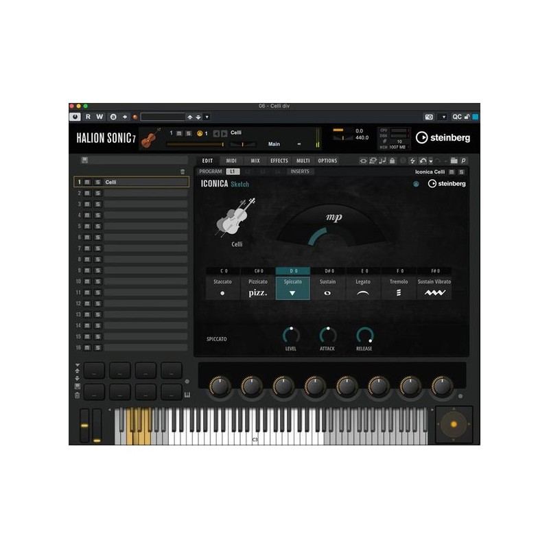 Steinberg Iconica Sketch orkiestrowa biblioteka próbek - 1 - Biblioteki brzmień, presety - Steinberg Iconica Sketch orkiestrowa 