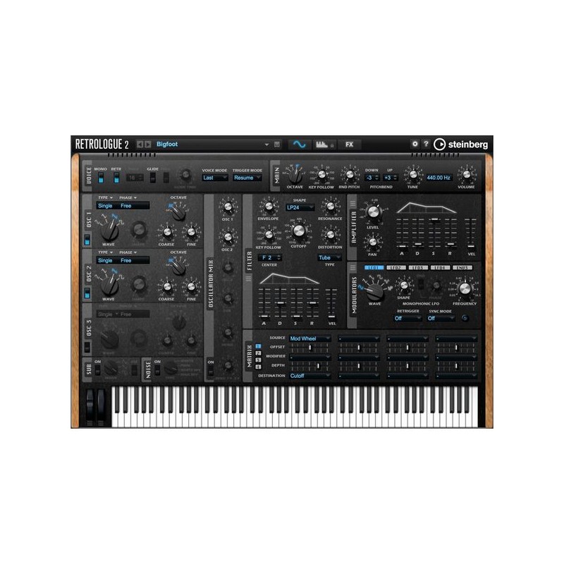 Steinberg Retrologue 2 Instrument wirtualny VST - 1 - Instrumenty wirtualne - Steinberg Retrologue 2 Instrument wirtualny VST