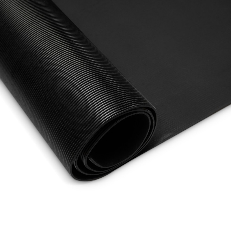 Defender Fine-Ribbed Mat - Mata gumowa 1m x 2m