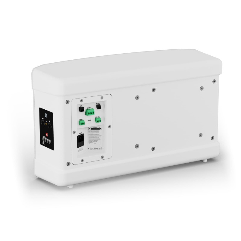 LD Systems DQOR SUB 8 A W - Subwoofer aktywny instalacyjny z wbudowanym wzmacniaczem satelitarnym