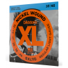 Struny D'Addario EXL110 do gitary elektrycznej w zestawie korbka + tuner + 6 kostek + pojemnik
