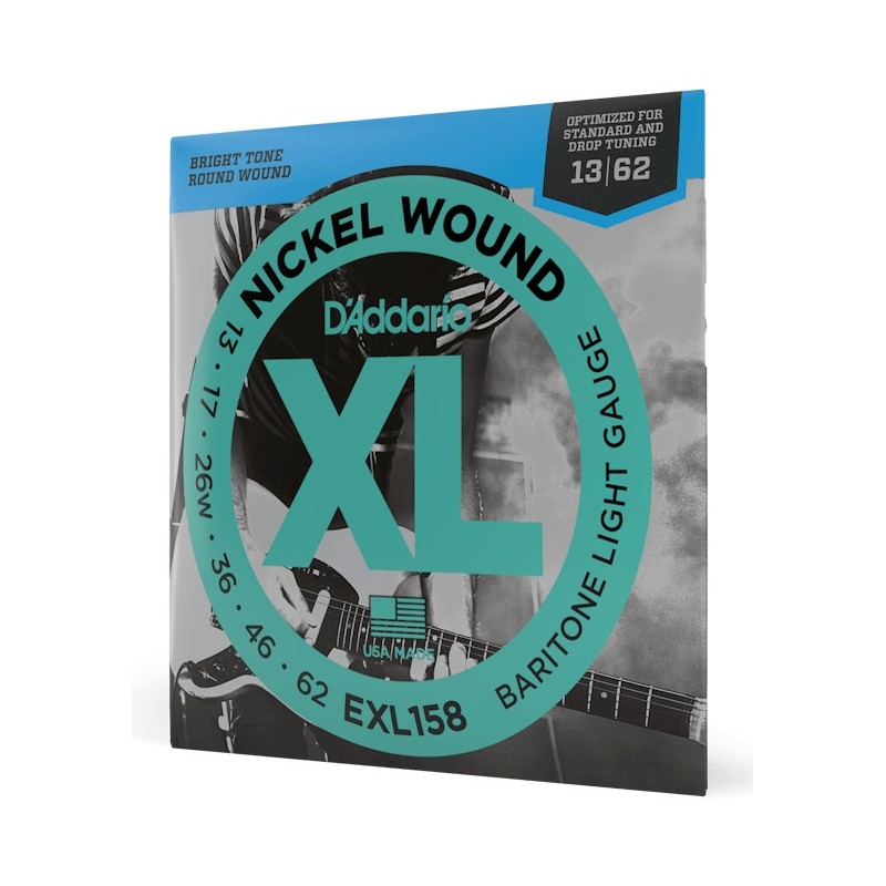 Struny D'Addario EXL158 do gitary elektrycznej w zestawie korbka + tuner + 6 kostek + pojemnik