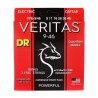 Struny DR VTE 09-46 do gitary elektrycznej w zestawie korbka + tuner + 6 kostek + pojemnik
