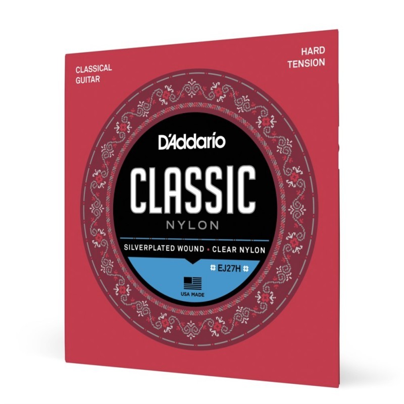Struny D'Addario EJ27H do gitary klasycznej w zestawie korbka + tuner + 6 kostek + pojemnik