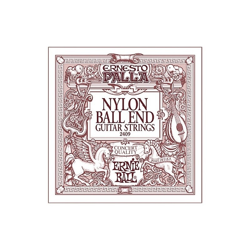 Struny Ernie Ball 2409 do gitary klasycznej w zestawie korbka + tuner + 6 kostek + pojemnik