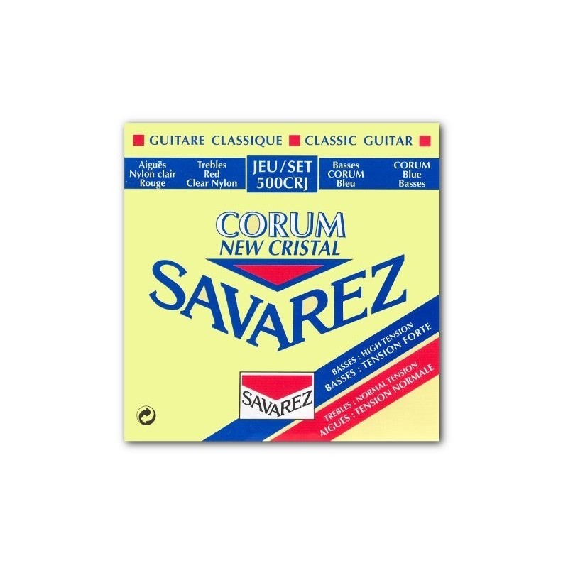 Struny Savarez SA 500 CRJ do gitary klasycznej w zestawie korbka + tuner + 6 kostek + pojemnik