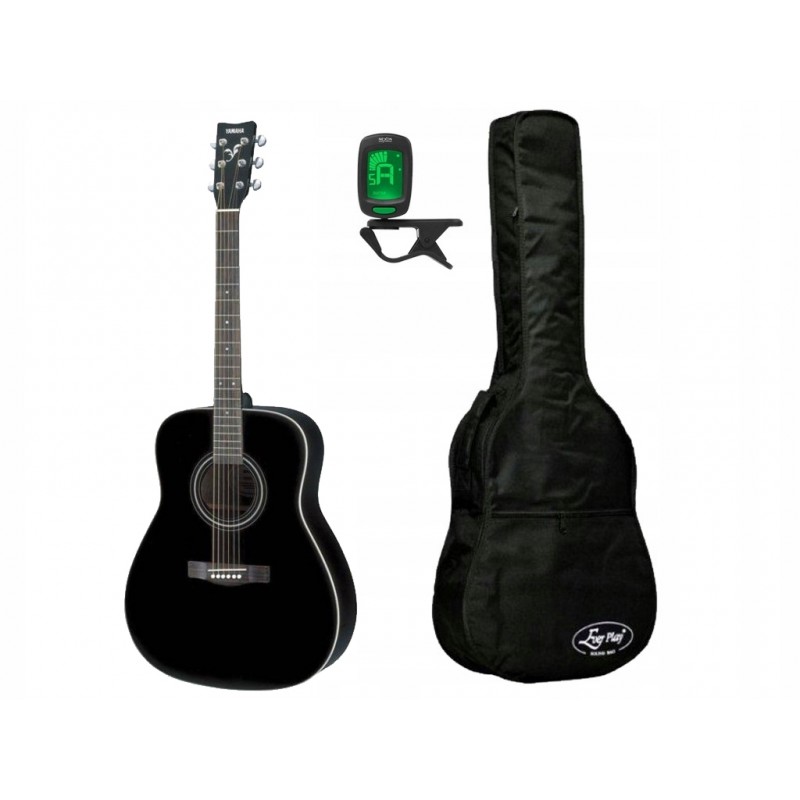 Gitara akustyczna Yamaha F370 BL + pokrowiec + tuner - zestaw gitarowy