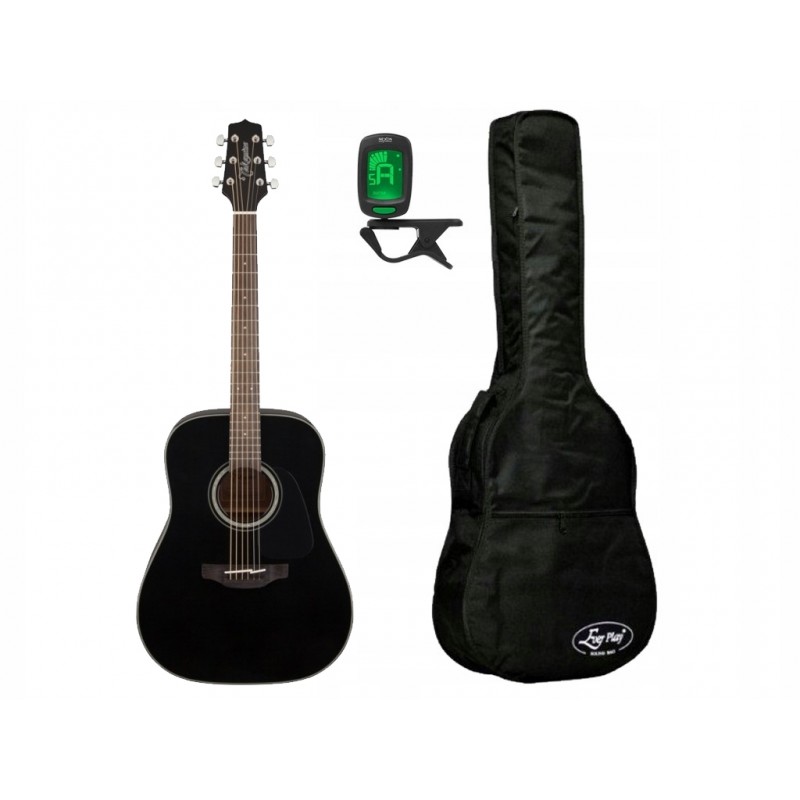 Gitara akustyczna Takamine GD-30-BLK + pokrowiec + tuner - zestaw gitarowy