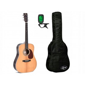 Gitara akustyczna Sigma Guitars DT-1 + pokrowiec + tuner - zestaw gitarowy