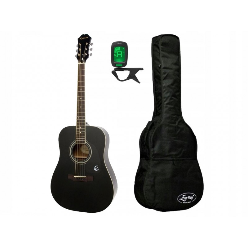 Gitara akustyczna Epiphone DR-100 EB + pokrowiec + tuner - zestaw gitarowy