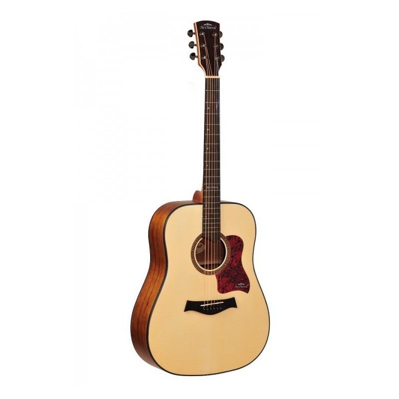 Gitara akustyczna Arsnova AN-700 + pokrowiec + tuner - zestaw gitarowy