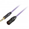 GoodDrut GDB TRSXM 6-1 - Kabel audio Jack TRS x XLR-M fioletowy - 6m