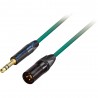 GoodDrut GDG TRSXM 2 - Kabel audio Jack TRS x XLR-M zielony - 2m