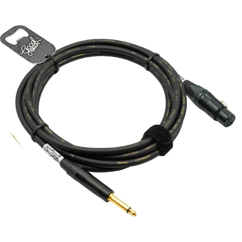 GoodDrut GDBK TSXF 5 - Kabel audio Jack x XLR-F czarny - 5m