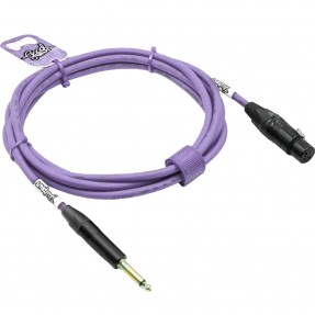 GoodDrut GDB TSXF 2-2 - Kabel audio Jack x XLR-F fioletowy - 2m