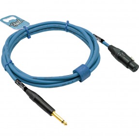 GoodDrut GDM TSXF 15 - Kabel audio Jack x XLR-F miętowy - 15m
