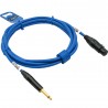 GoodDrut GDB TSXF 3 - Kabel audio Jack x XLR-F niebieski - 3m