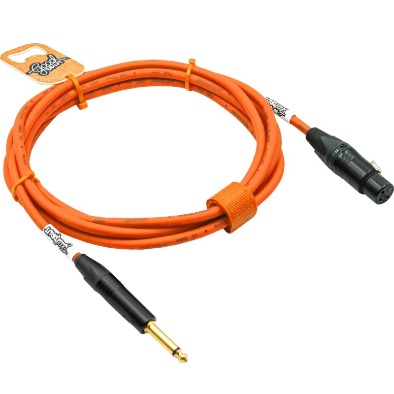 GoodDrut GDO TSXF 5 - Kabel audio Jack x XLR-F pomarańczowy - 5m