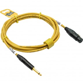 GoodDrut GDY TSXF 7 - Kabel audio Jack x XLR-F żółty - 7m