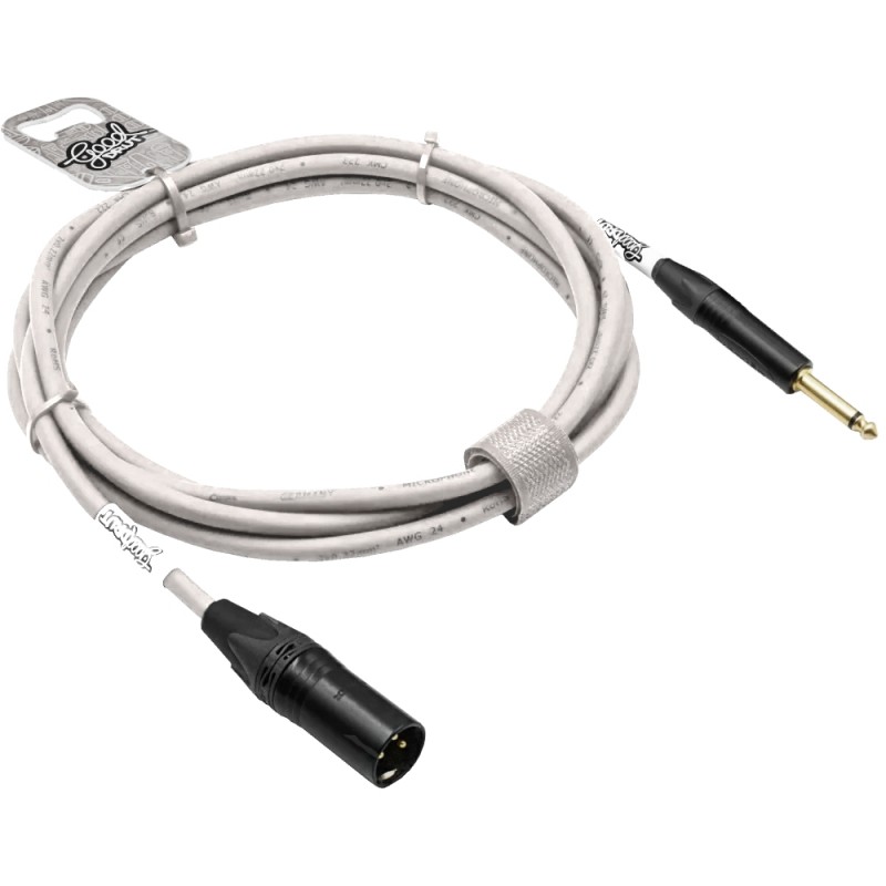 GoodDrut GDB TSXM 5-1-1 - Kabel audio Jack x XLR-M biały - 5m