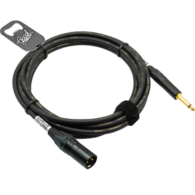 GoodDrut GDBK TSXM 1 - Kabel audio Jack x XLR-M czarny - 1m