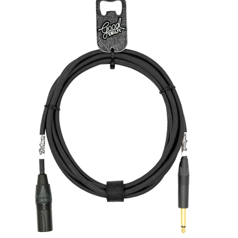 GoodDrut GDBK TSXM 7 - Kabel audio Jack x XLR-M czarny - 7m