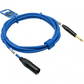GoodDrut GDB TSXM 15 - Kabel audio Jack x XLR-M niebieski - 15m