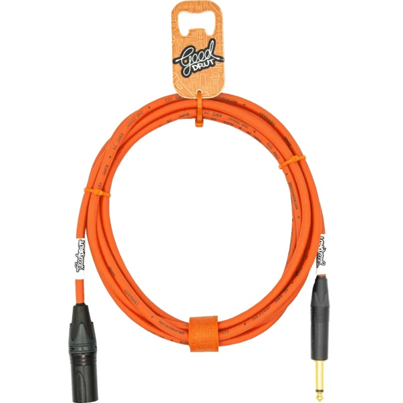 GoodDrut GDO TSXM 1 - Kabel audio Jack x XLR-M pomarańczowy - 1m